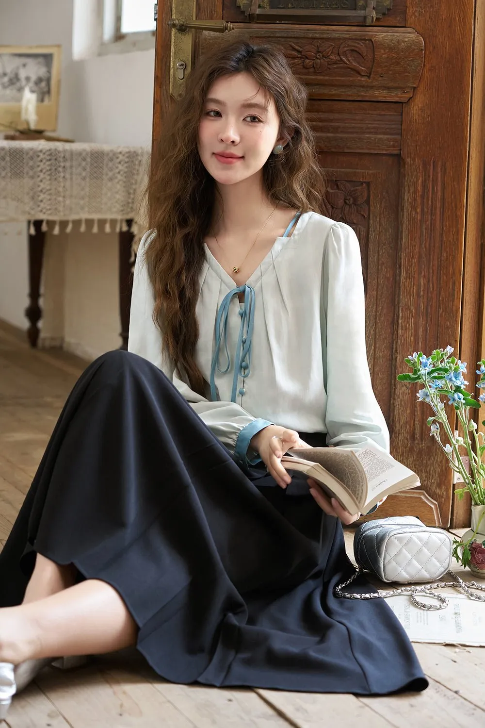 A Line Maxi Skirt for Women
