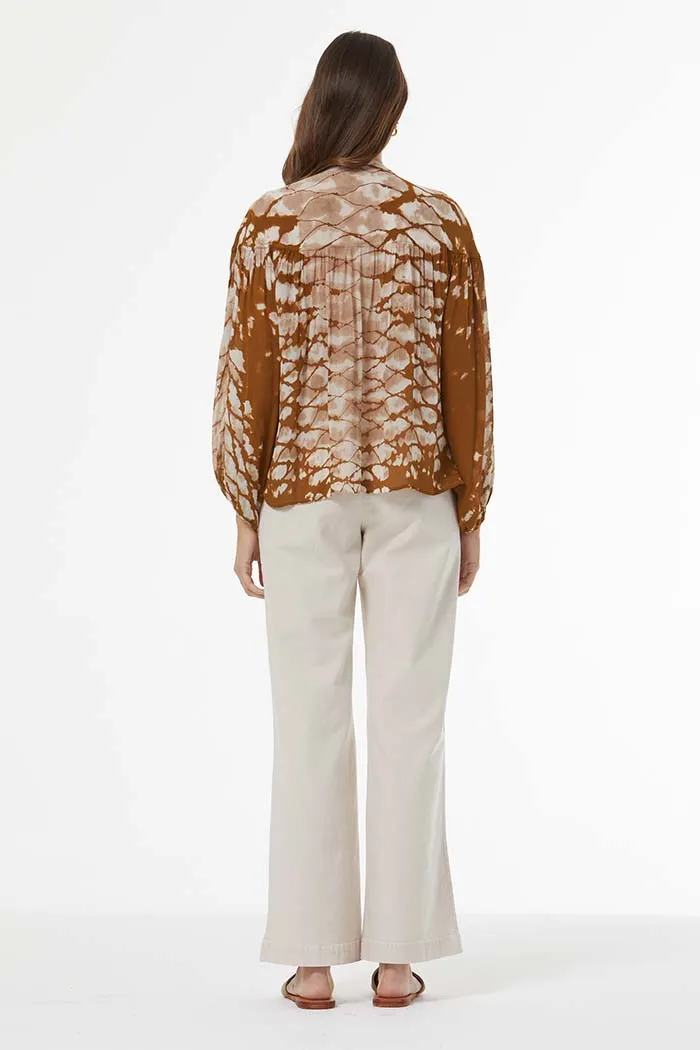 Beaded Abbey Top // Shiitake Boa Wash