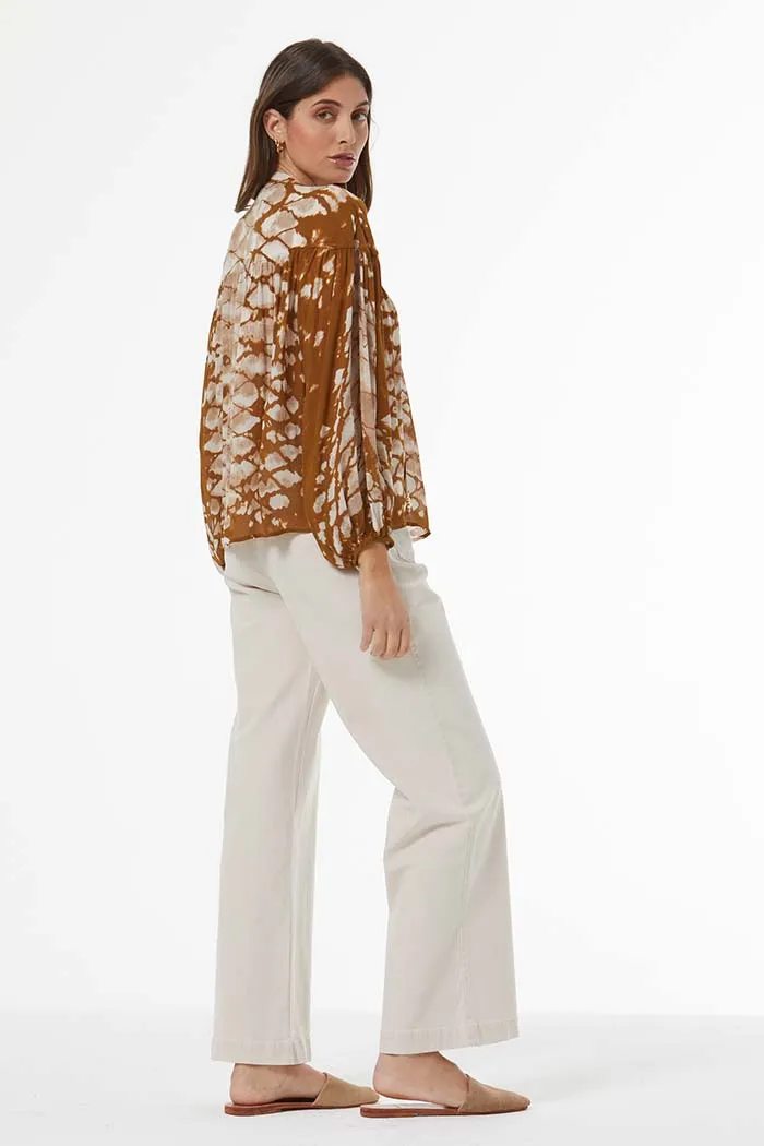 Beaded Abbey Top // Shiitake Boa Wash