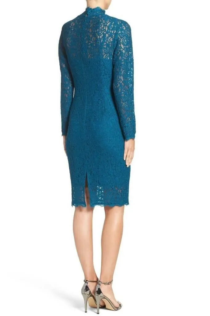 Adrianna Papell AP1E200552 Short Long Sleeve Lace Petite Dress