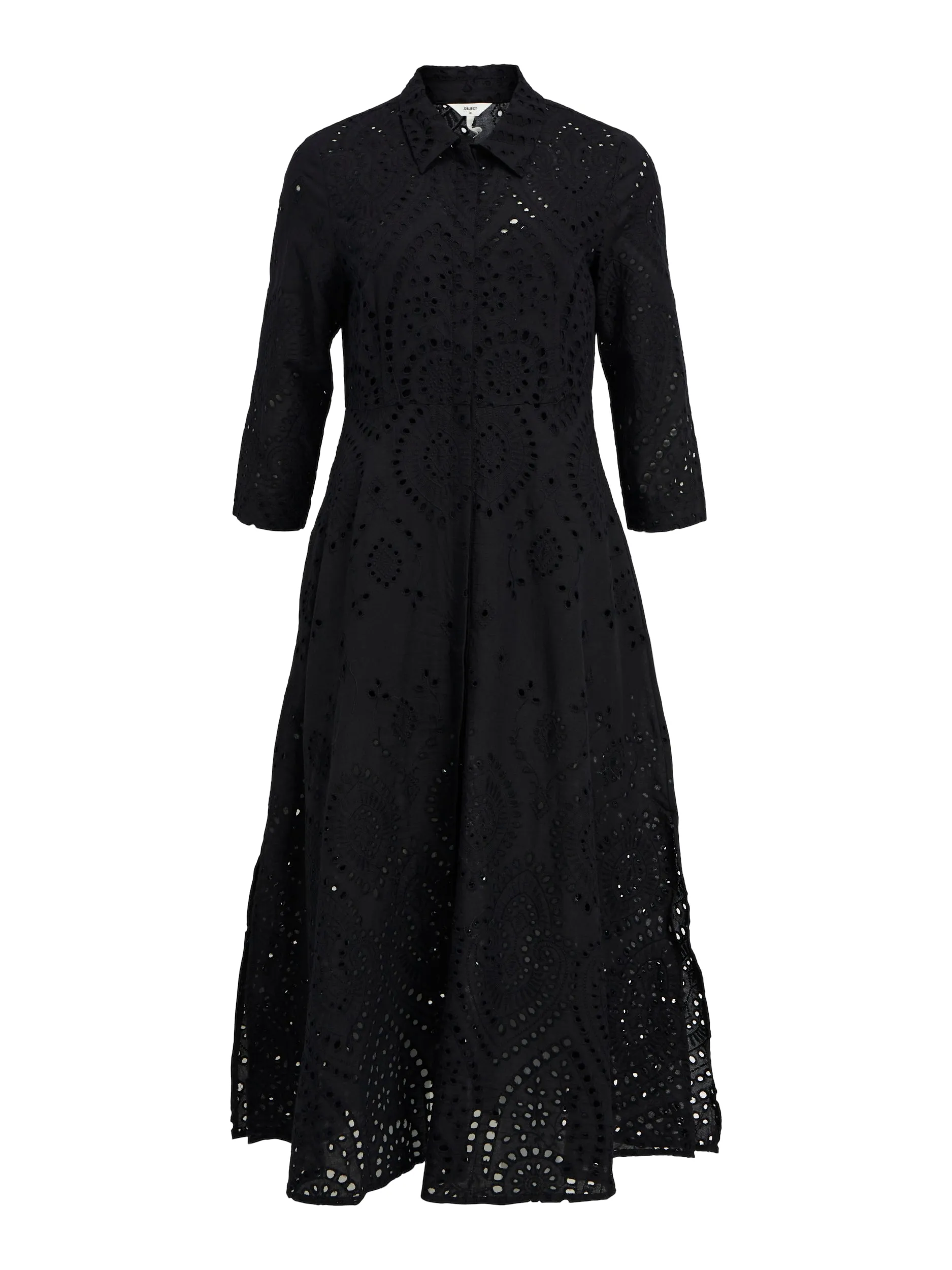 ALLI BUTTON DOWN DRESS (BLACK)