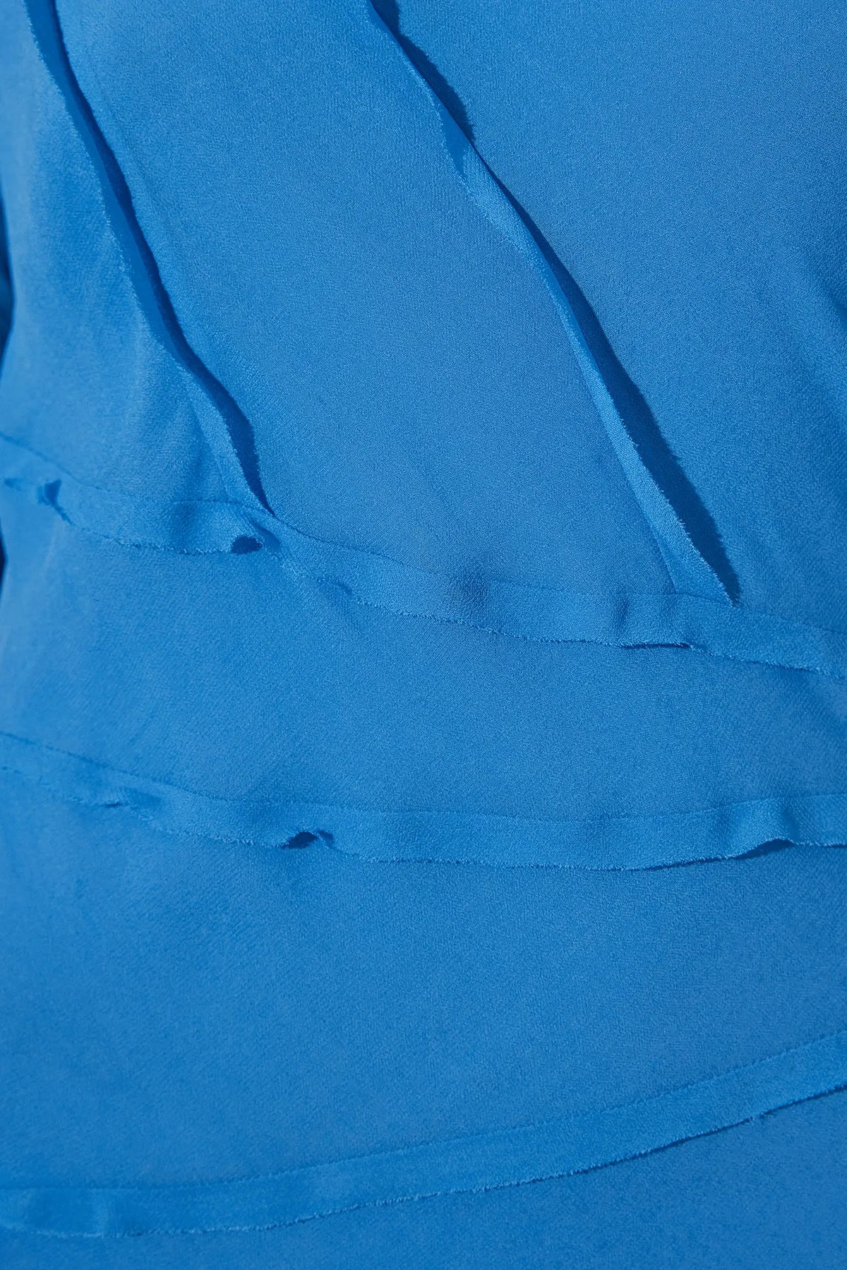 AMINA ASYMMETRICAL MAXI DRESS - AQUA