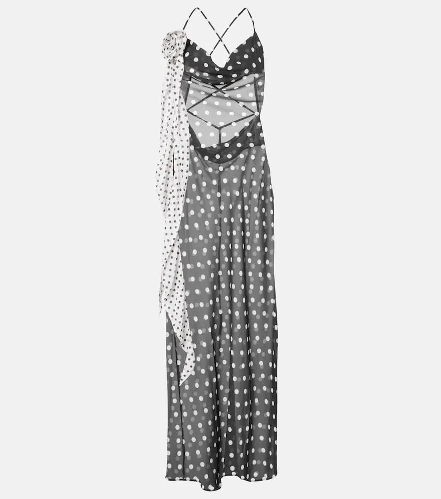 Bananhot Priya polka-dot maxi dress