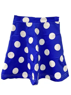 Blue Polka Dot Skater Skirt (Small   Med)