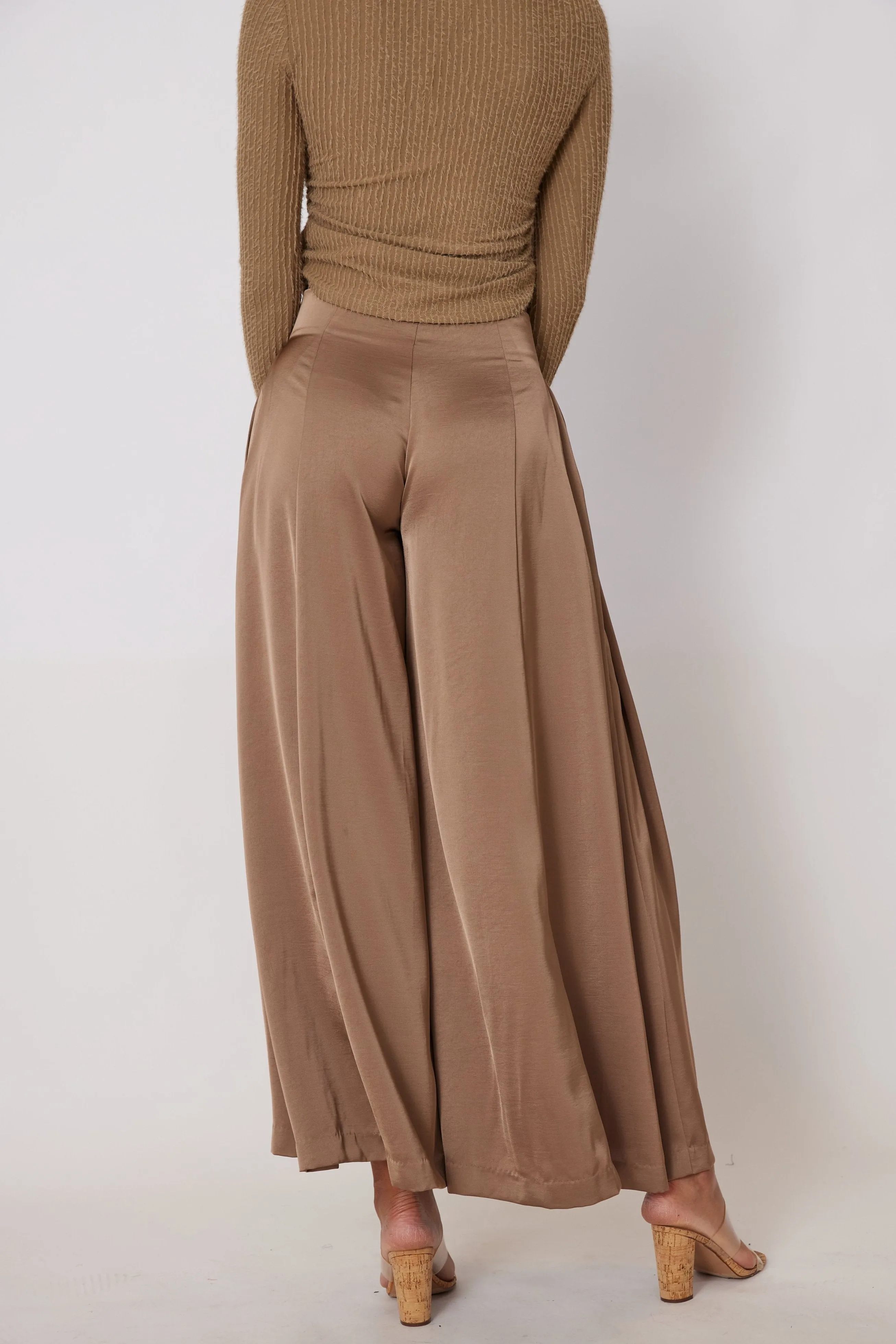 Brady Wide Leg Satin Pants