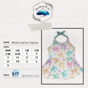 Brielle Halter Peplum