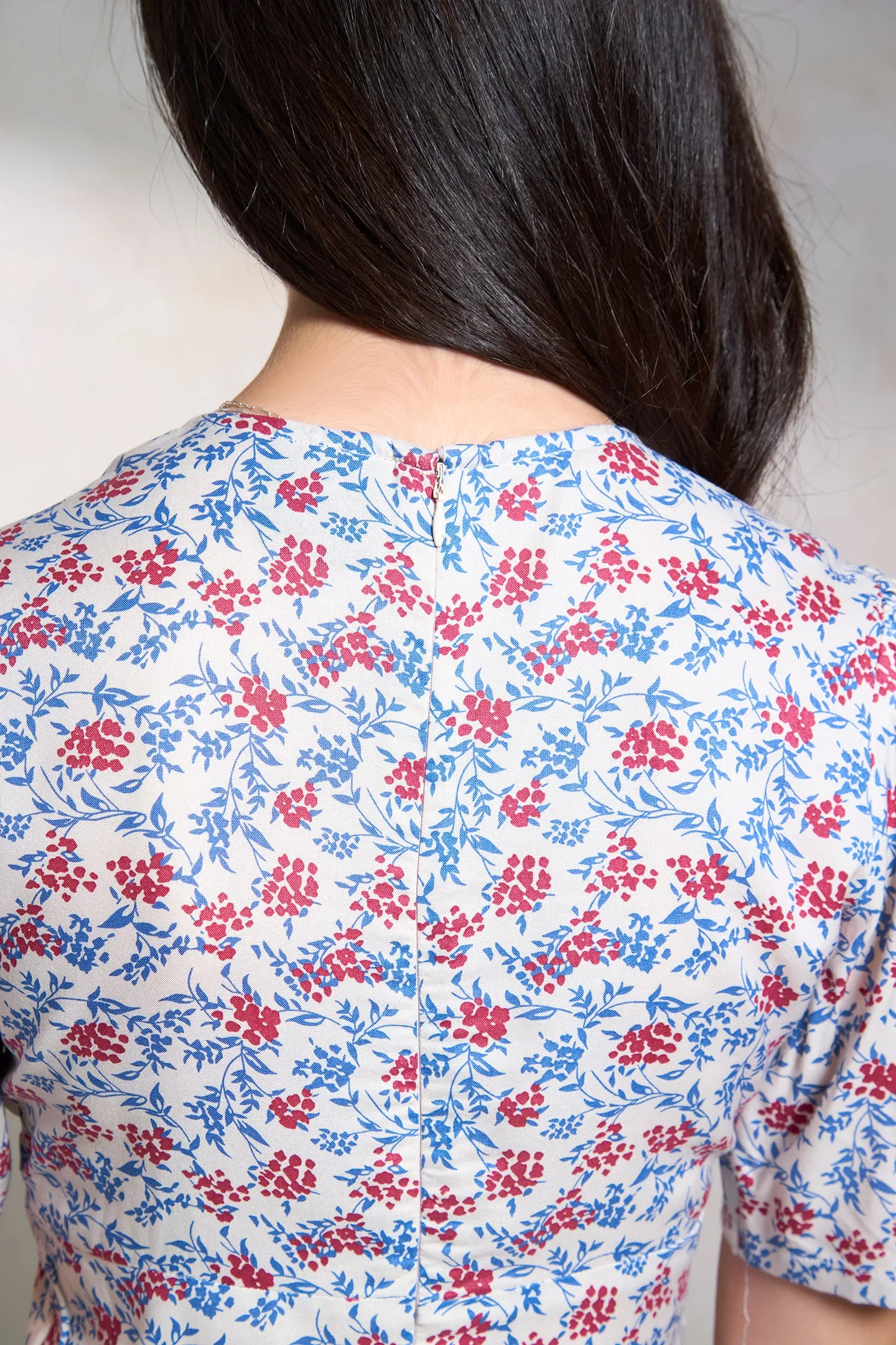 Brigitte|Floral A-line Dress