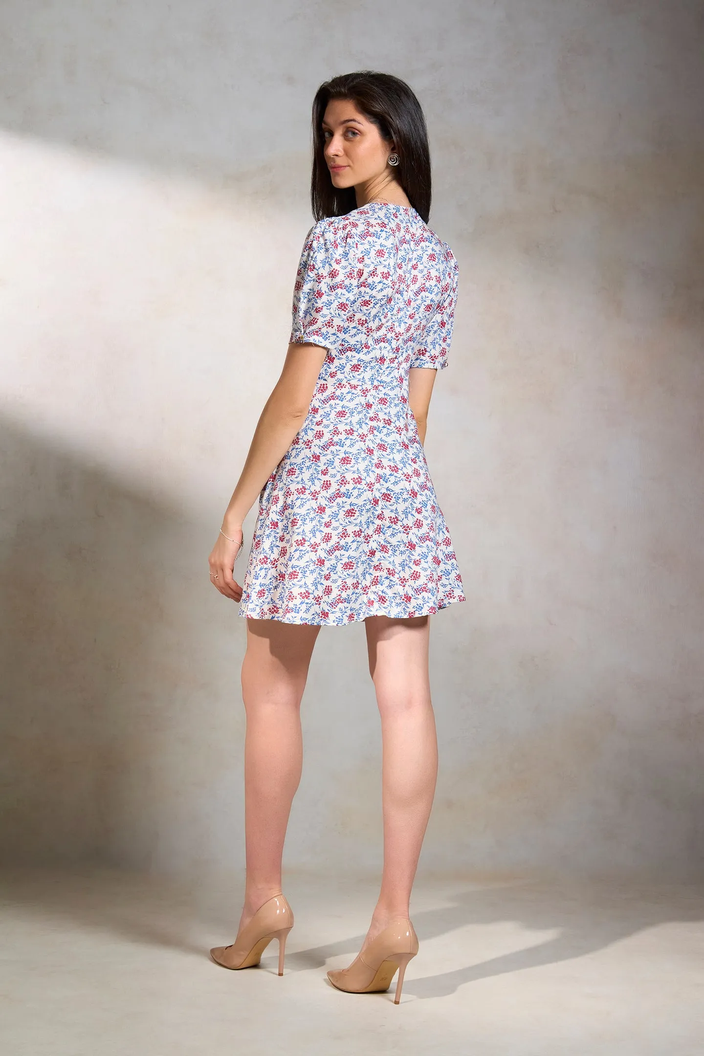 Brigitte|Floral A-line Dress