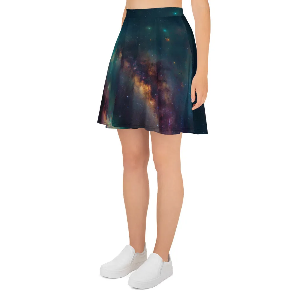 Celestial Soul Voyage Skater Skirt