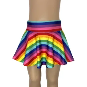 Children's Rainbow Stripe Skater Skirt