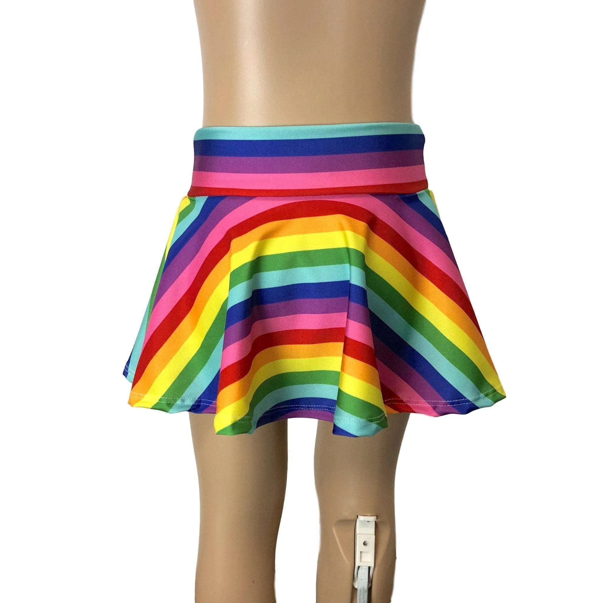 Children's Rainbow Stripe Skater Skirt