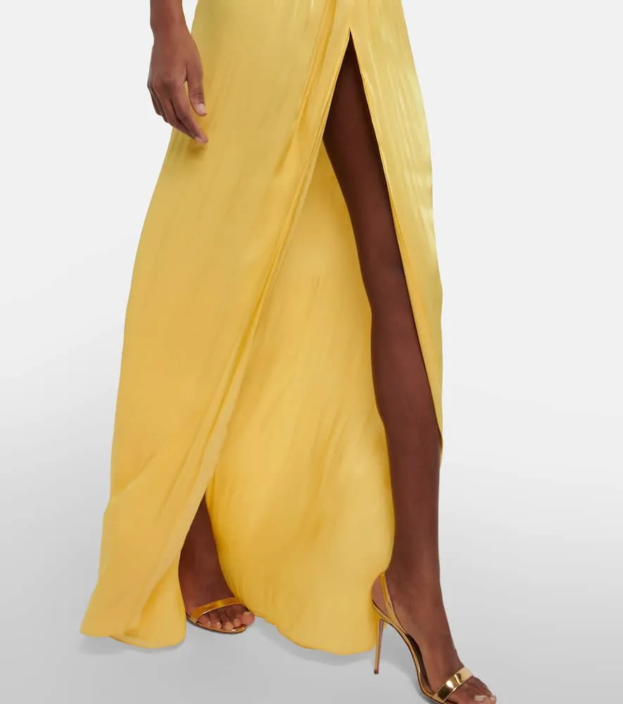 Costarellos Thalia gathered off-shoulder gown