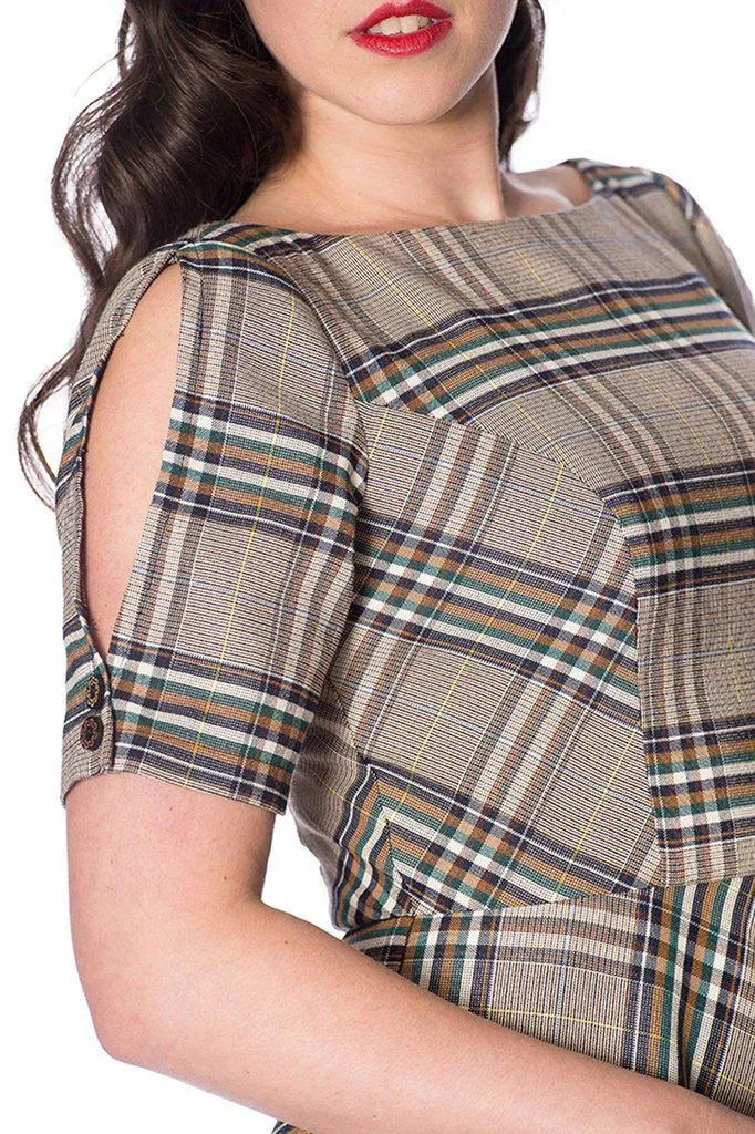 Cutie Check Fit And Flare Dress