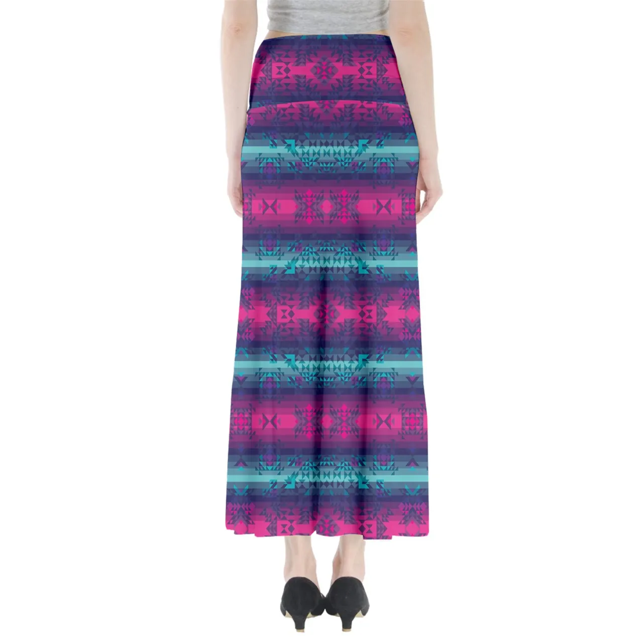 Dimensional Brightburn Full Length Maxi Skirt
