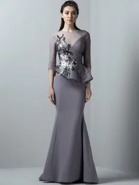Embroidered Mermaid Dress