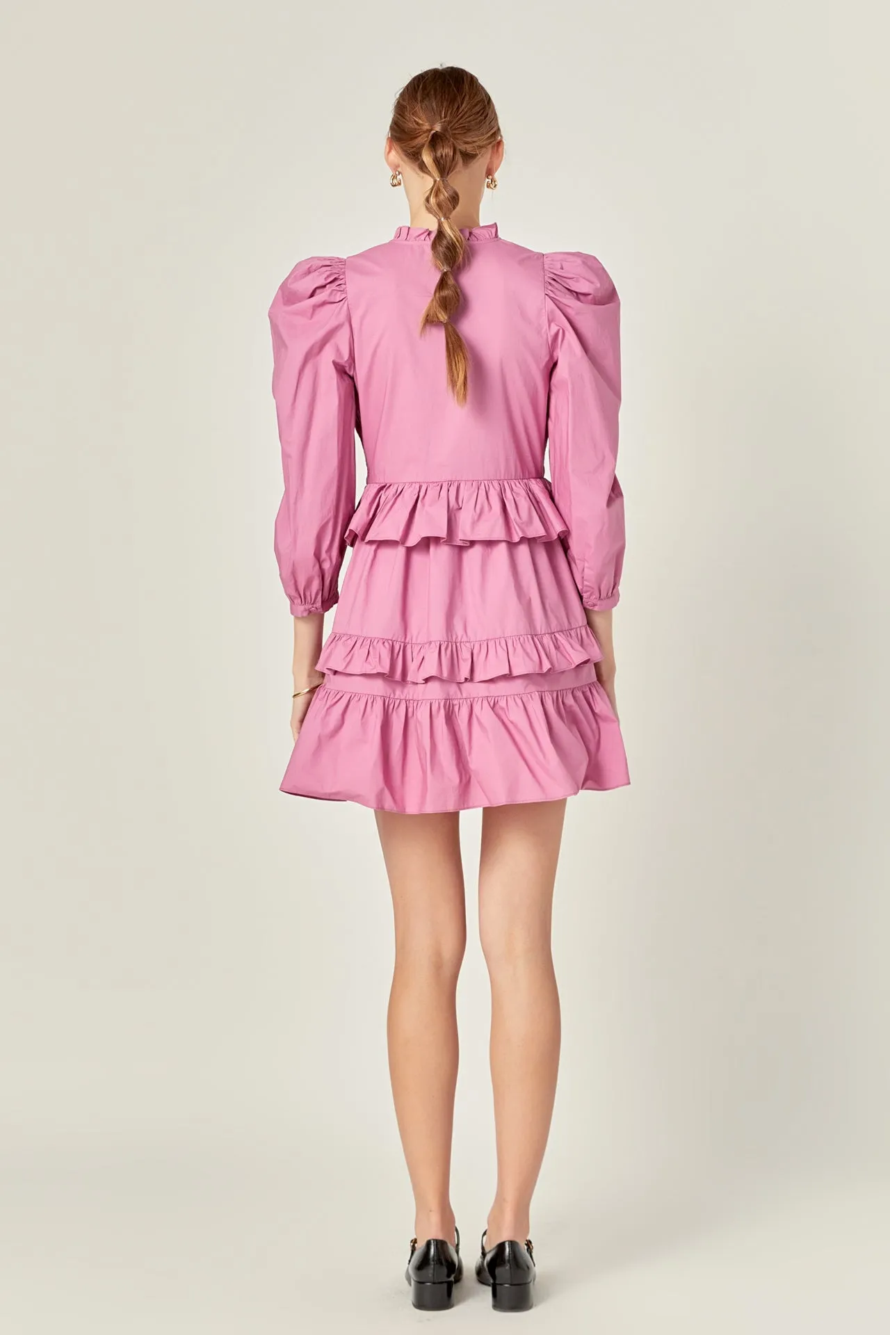 English Factory - Smocking Detail Mini Dress