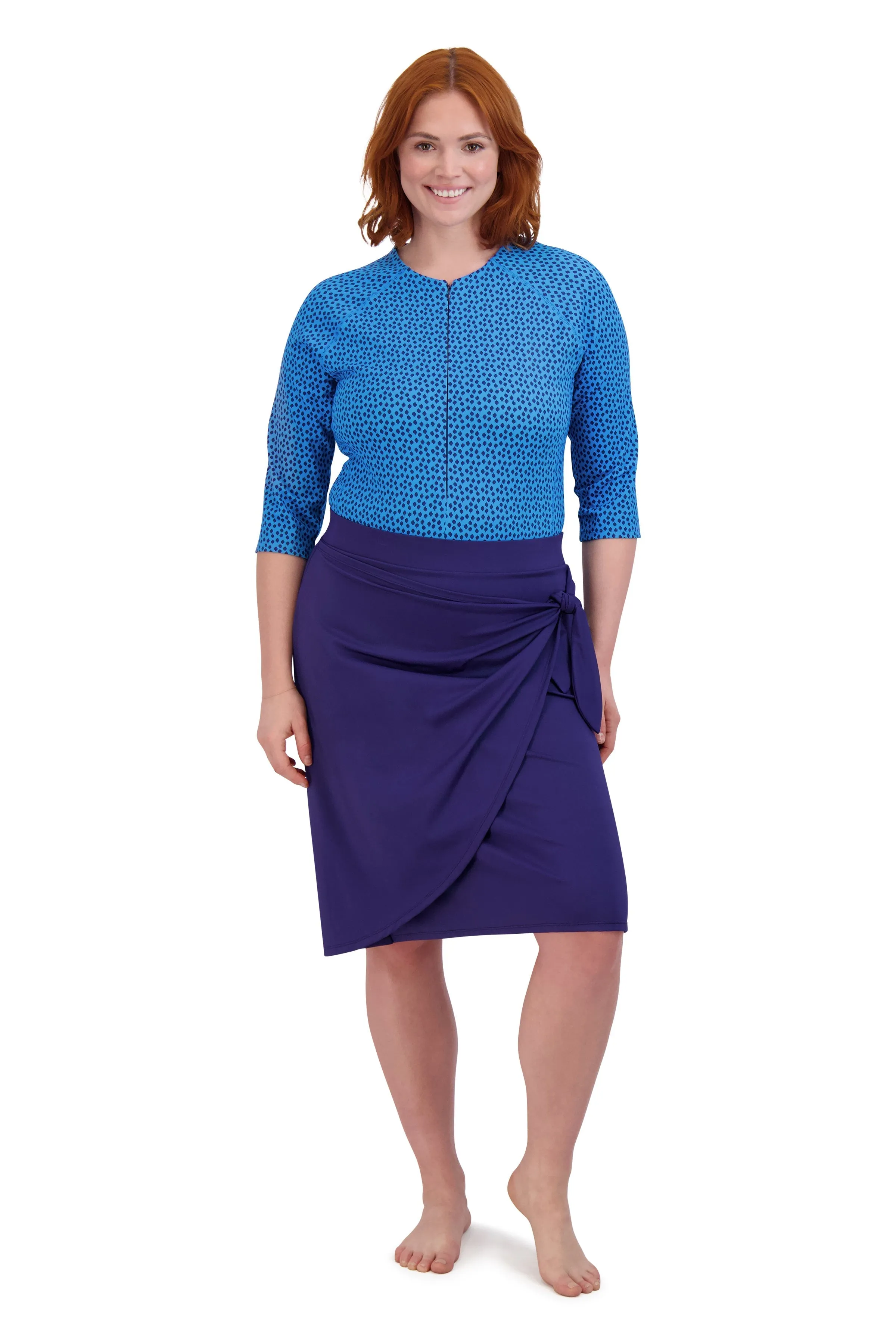 Faux Sarong 26"-Sailor Blue (final-sale)
