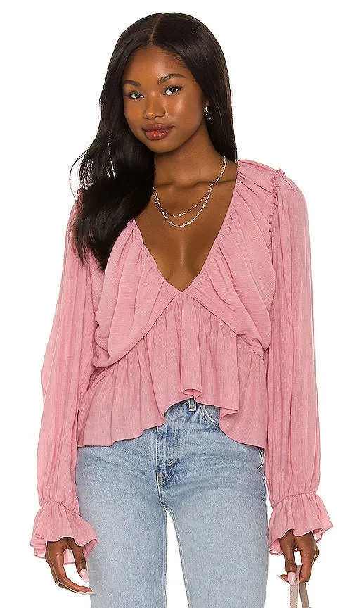 Free People Daia Top in Pink