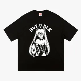 Heavy Black Heist Sailor Moon T-Shirt