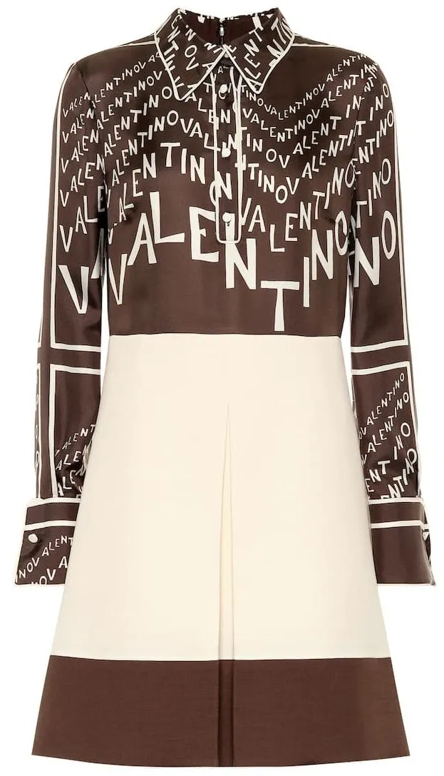 Logo Print Shirt-Dress