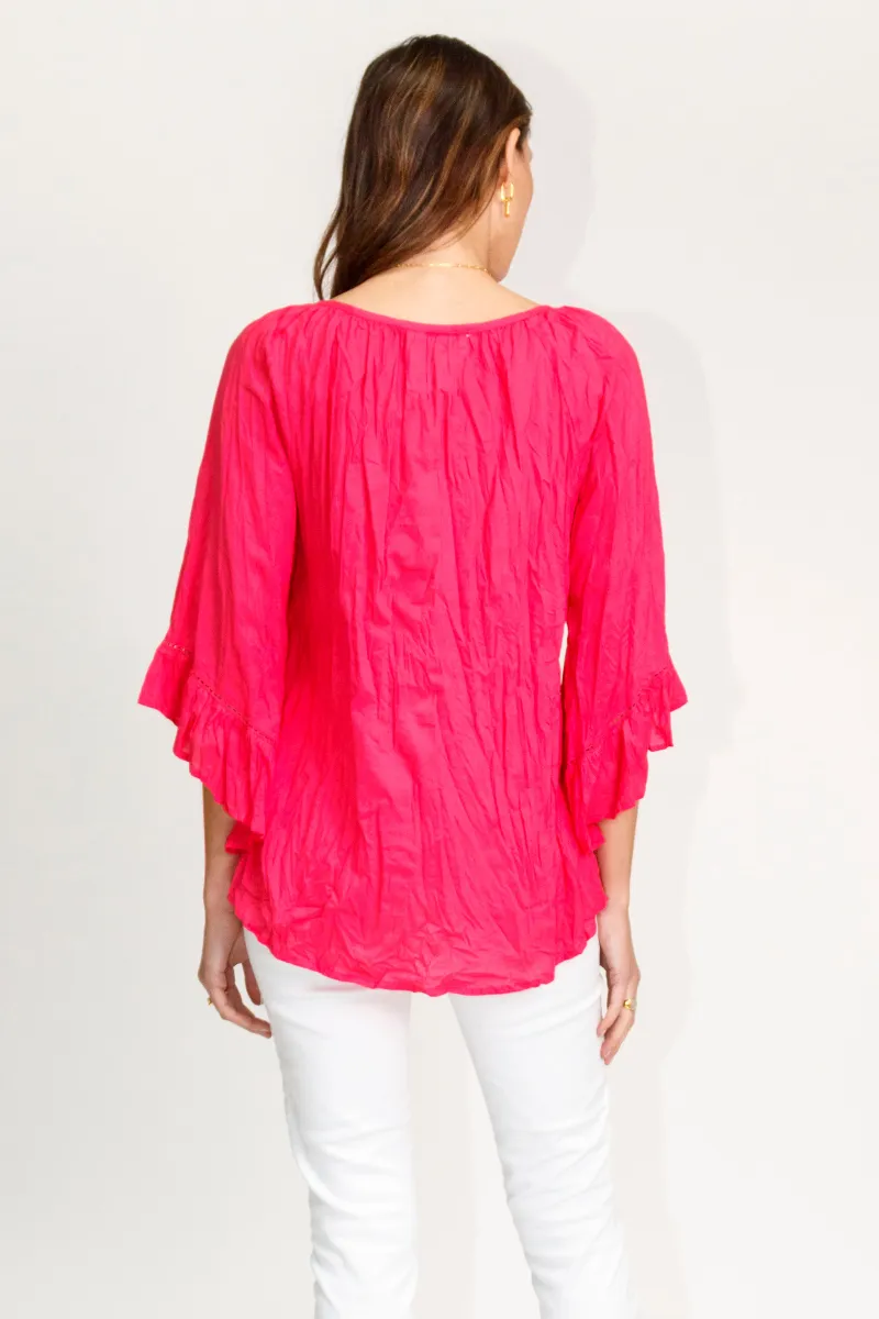 Lula Life Chloe Cotton Top Melon On Sale
