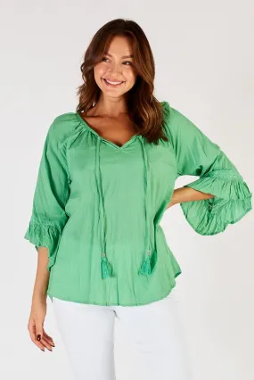 Lula Life Chloe Cotton Top Sea