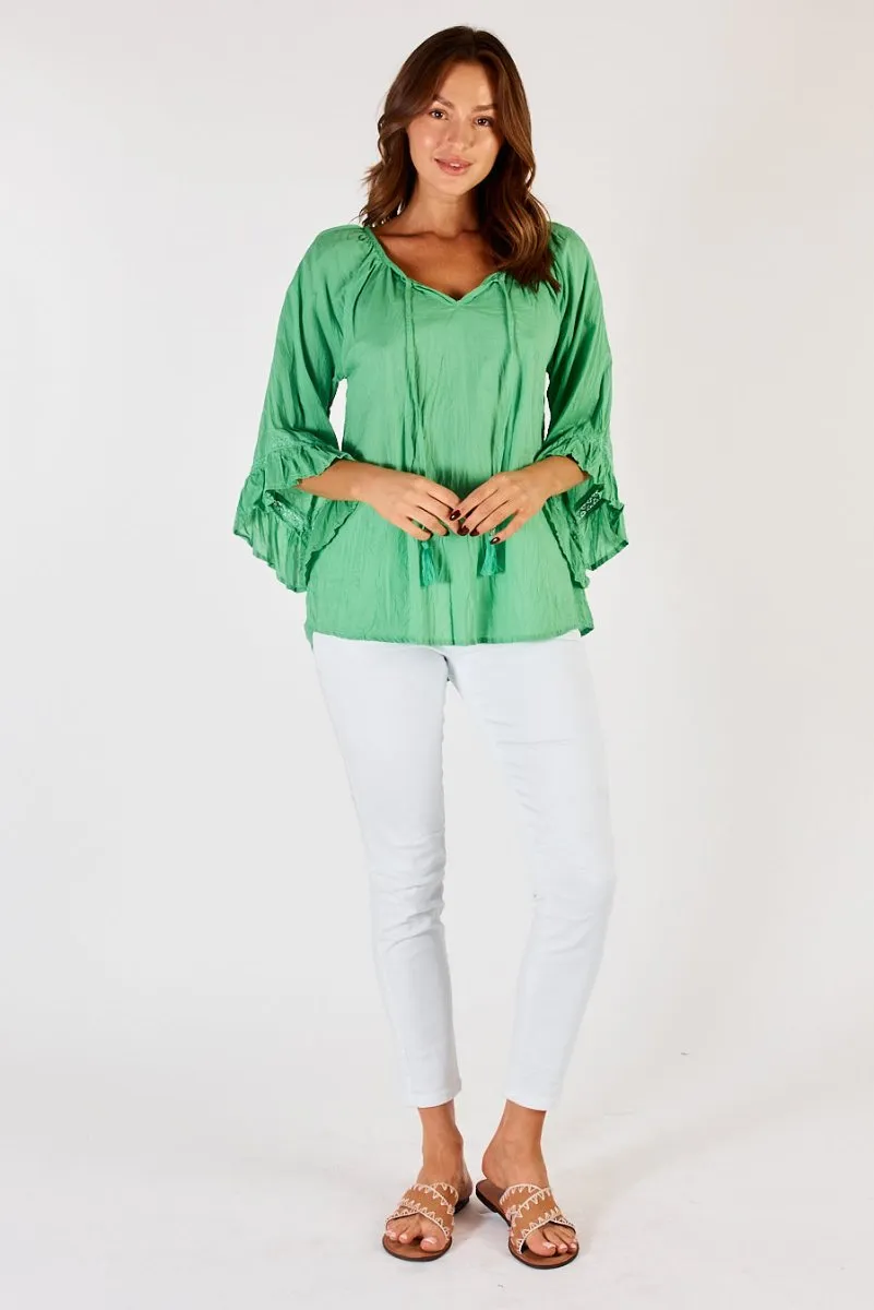Lula Life Chloe Cotton Top Sea