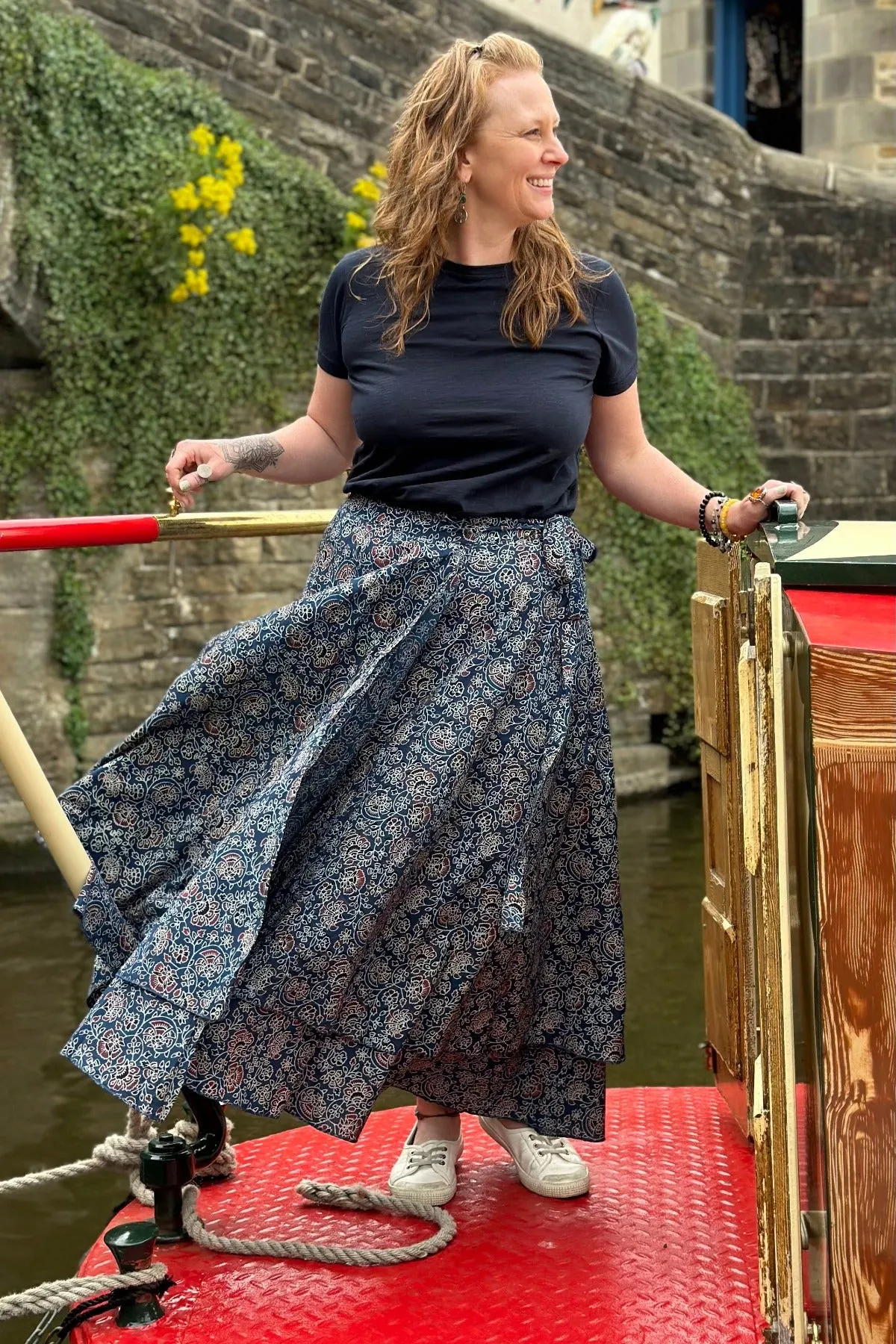 maxi wrap skirt