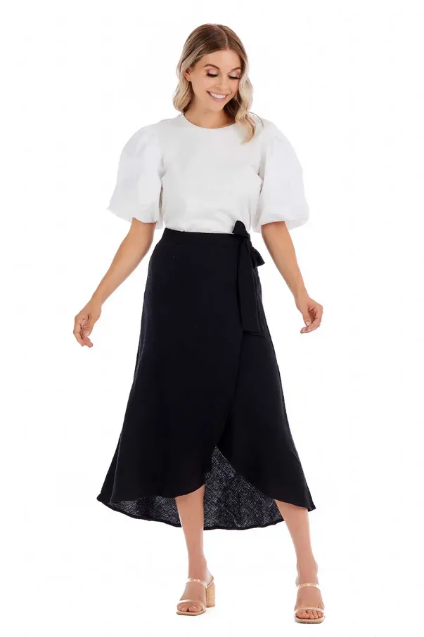 Mudpie Mallie Gauze Wrap Skirt