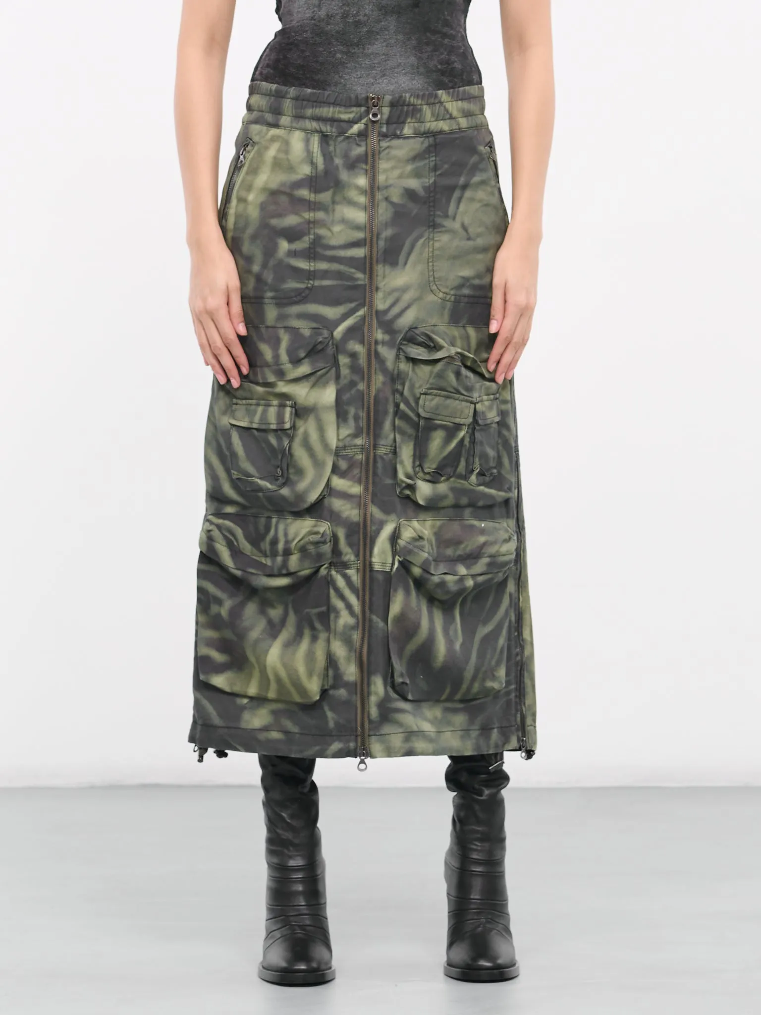 O-Mirtow Skirt (A12217-0WGAL-OLIVE-GREEN)