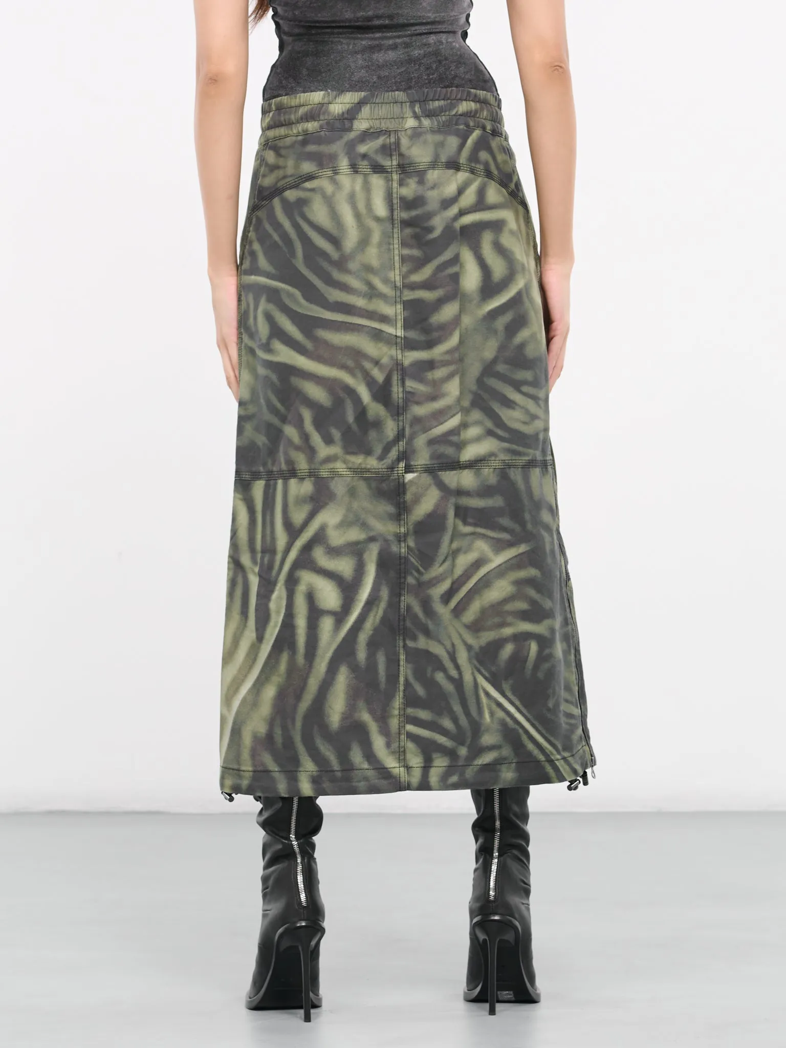 O-Mirtow Skirt (A12217-0WGAL-OLIVE-GREEN)