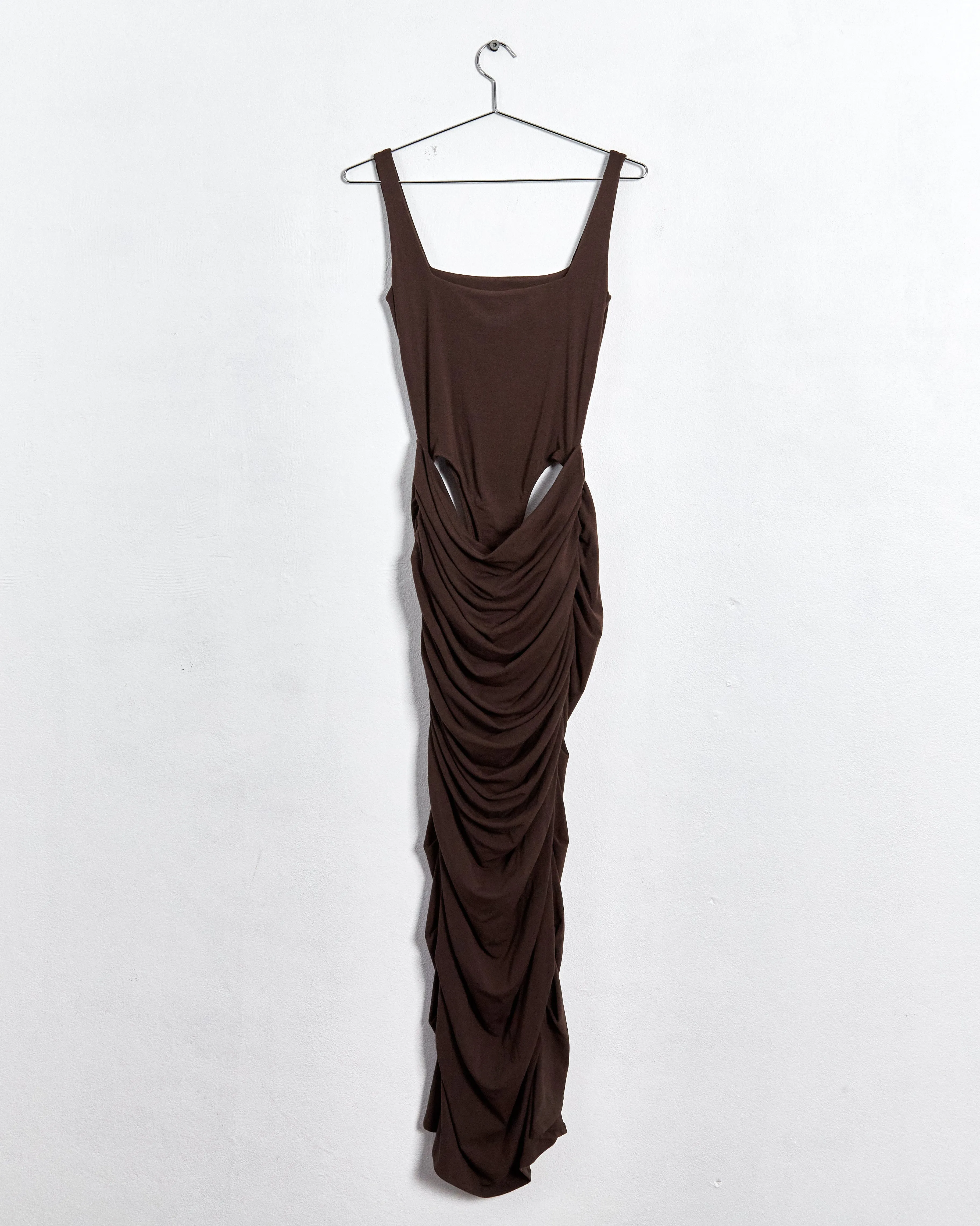 Paris Georgia 'mariah' midi dress, brown, 8