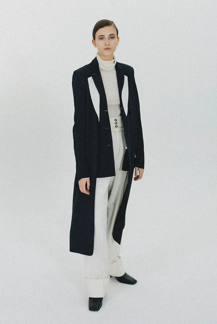 Pleated Wool High-Waisted Pants
