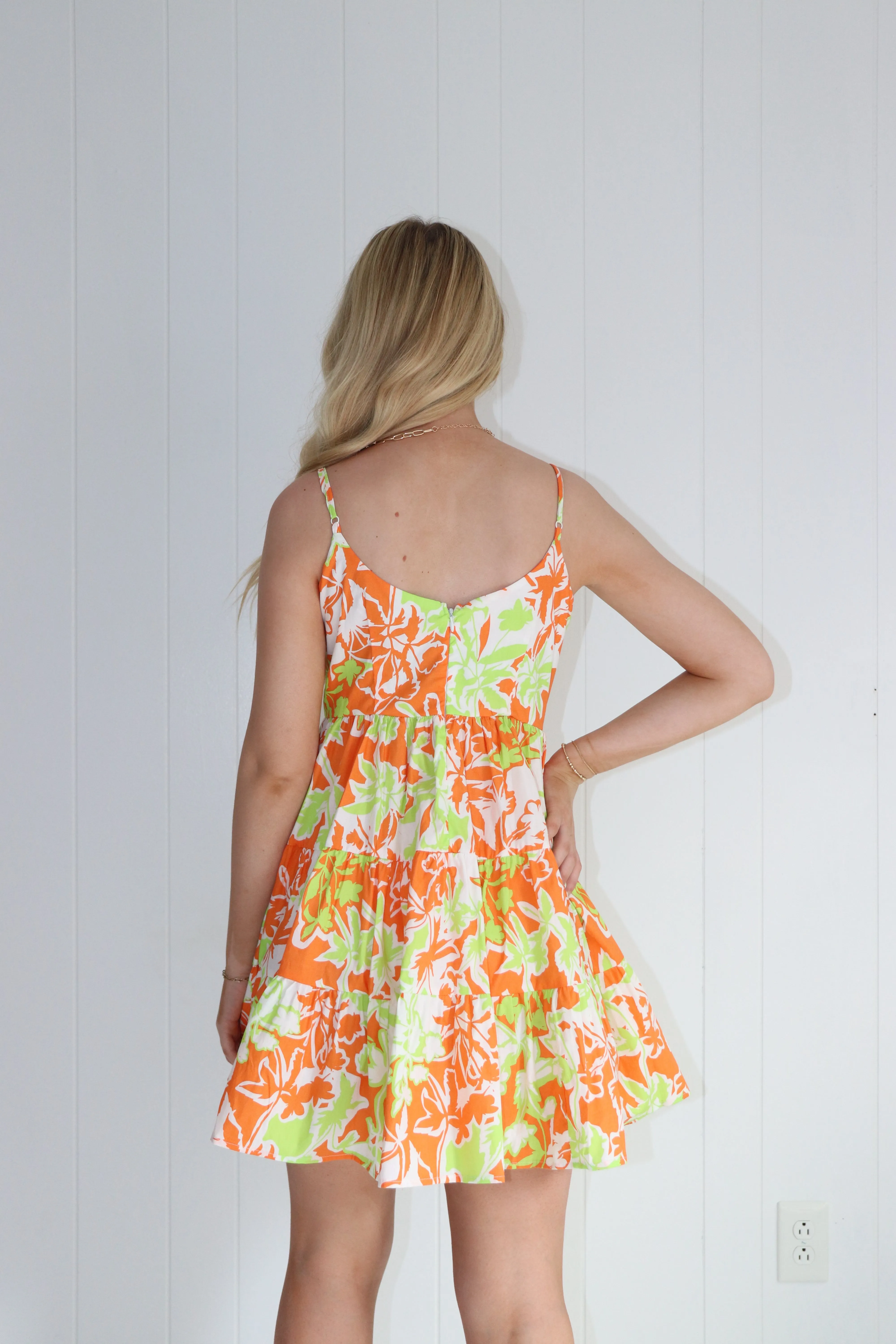 Prep Step Fit & Flare Floral Mini Dress