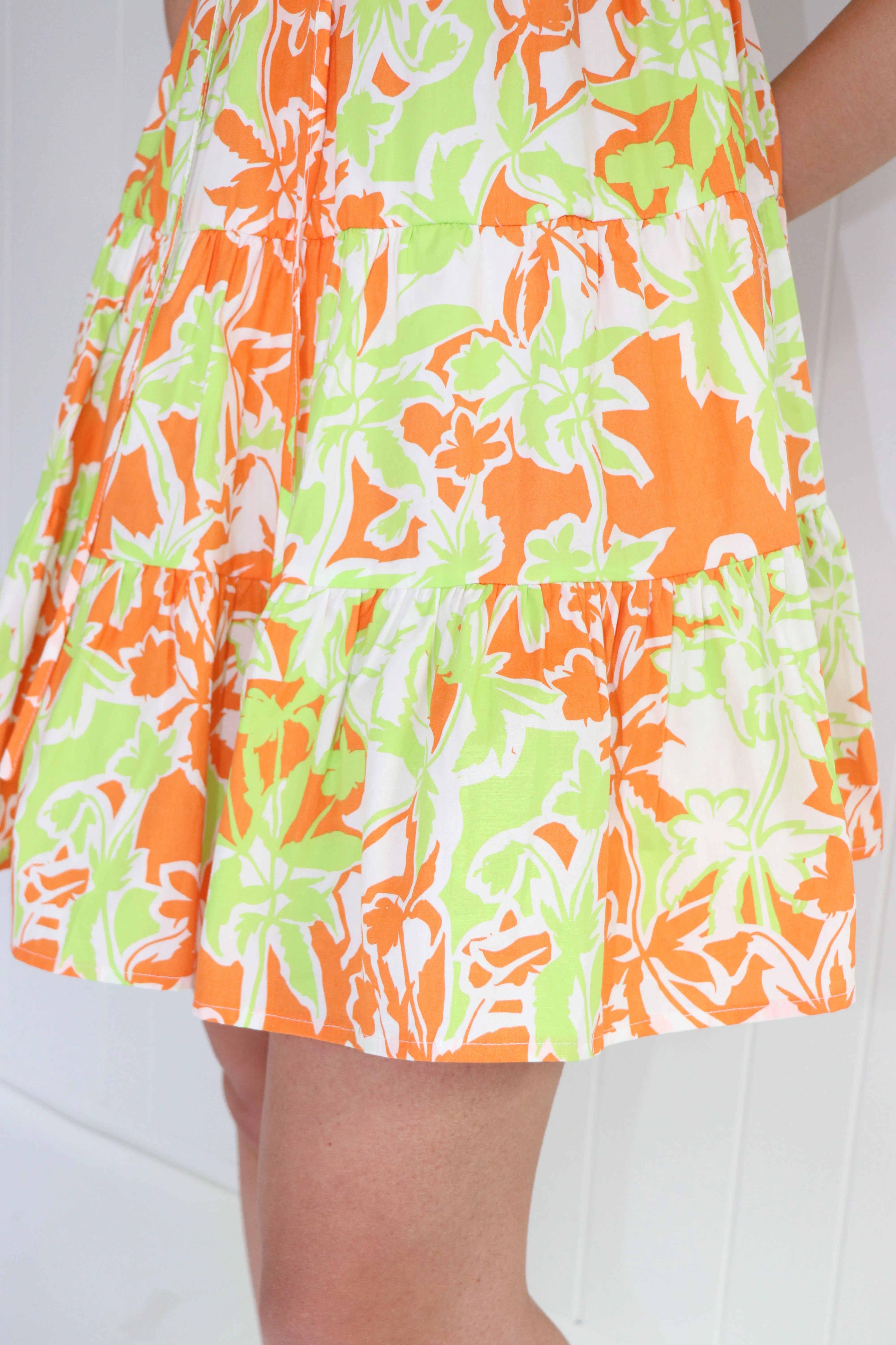 Prep Step Fit & Flare Floral Mini Dress