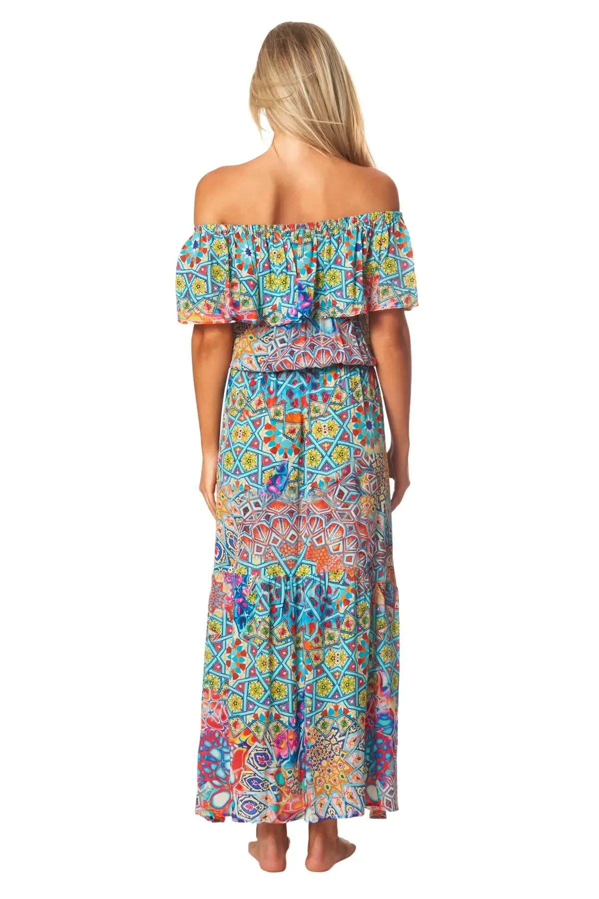 River Bed Long Off the Shoulder Dress