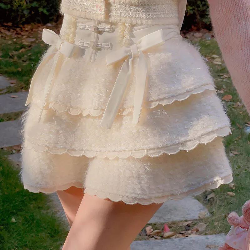 Romantic Bow Knots Lolita Aesthetic Skirt