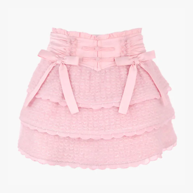 Romantic Bow Knots Lolita Aesthetic Skirt