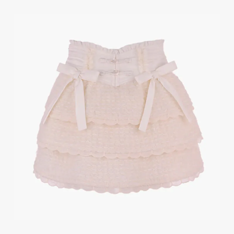 Romantic Bow Knots Lolita Aesthetic Skirt