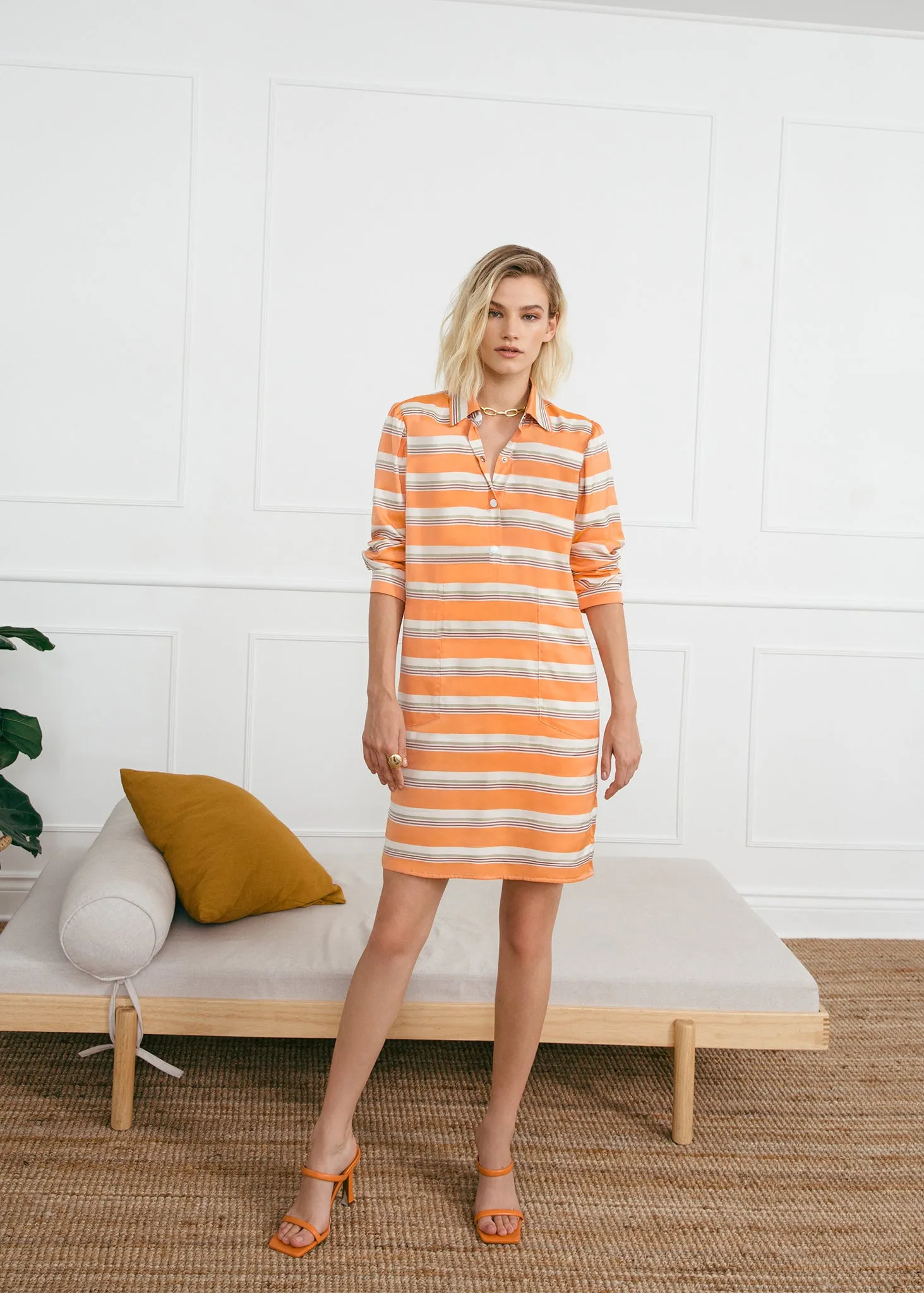 Striped Blouse Dress