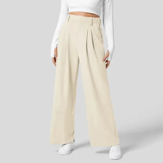 Stylish High-Waisted Wide Leg Pants - Elevate Your Office Look