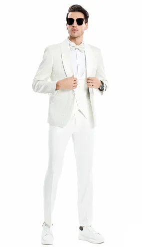 Tazzio M366SK-IVO Mens Suit