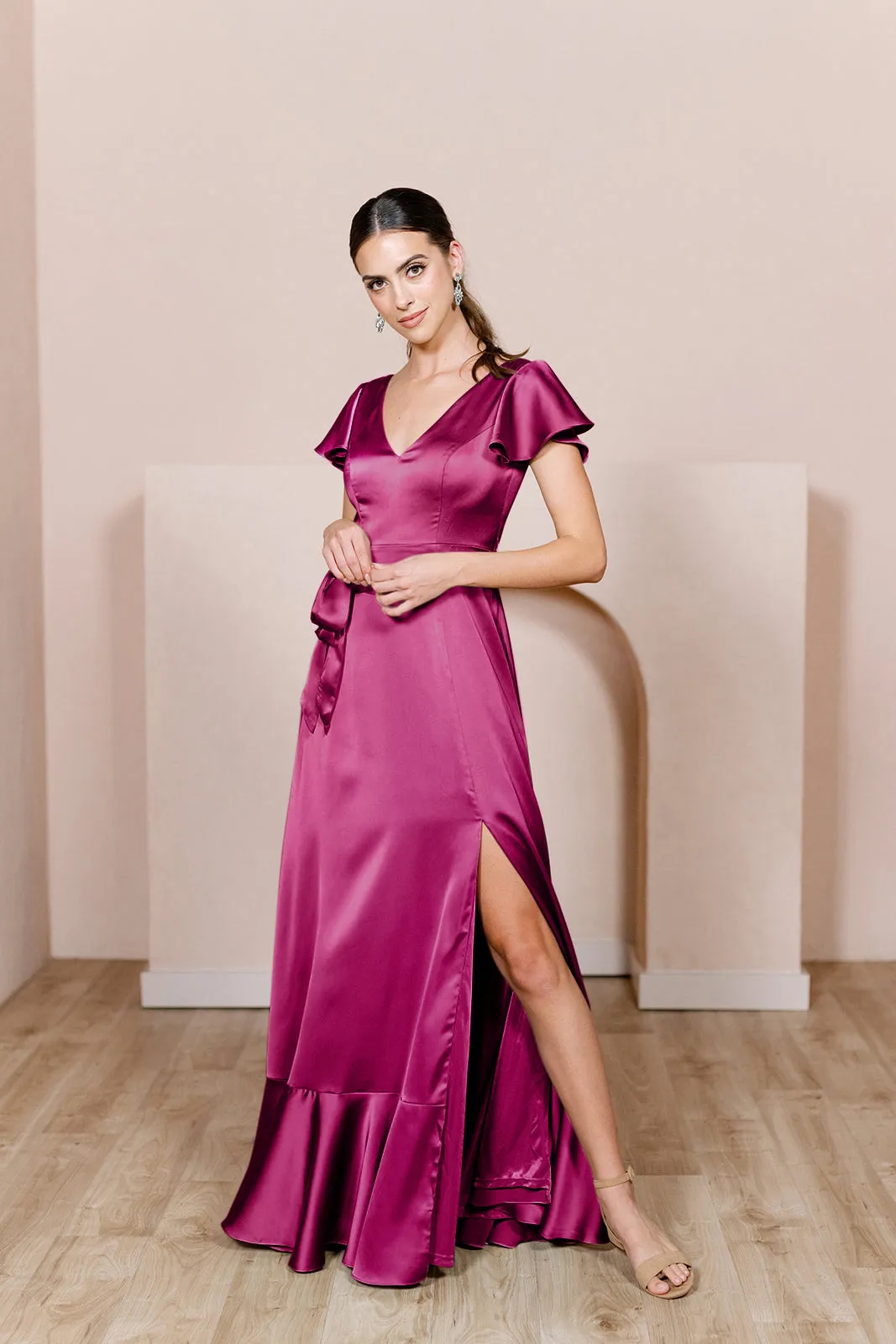 Thalia Satin Dress | Made To Order