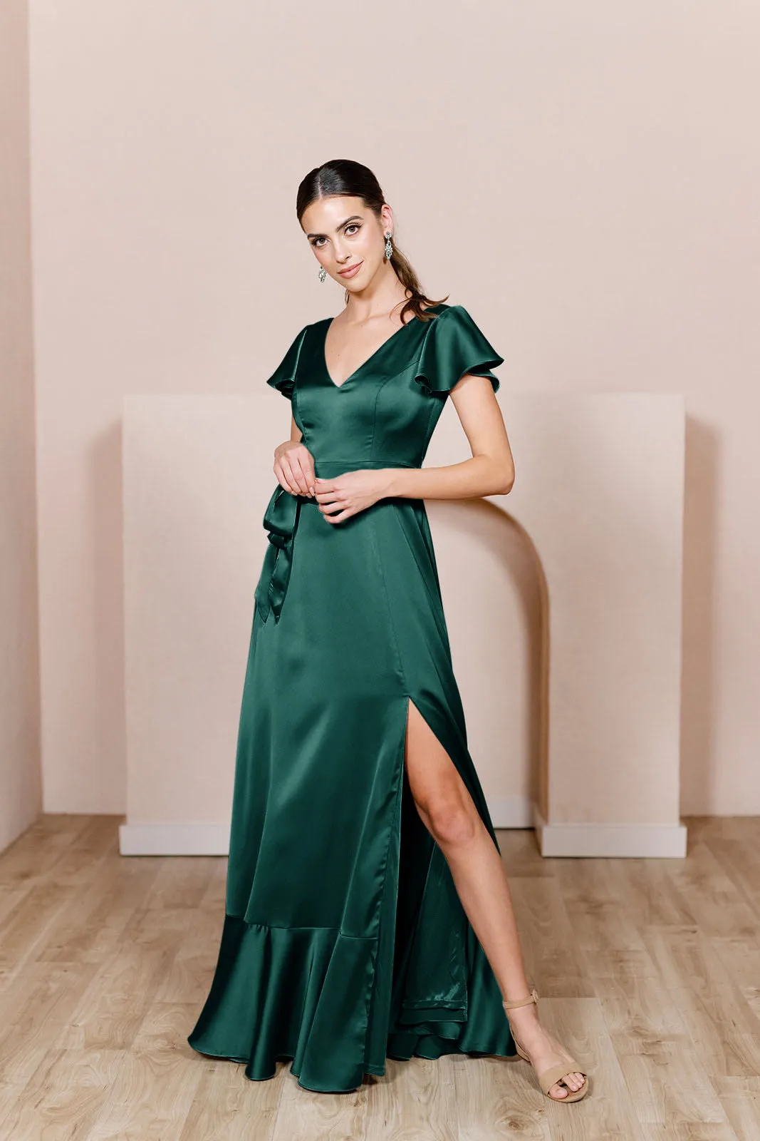 Thalia Satin Dress | Made To Order