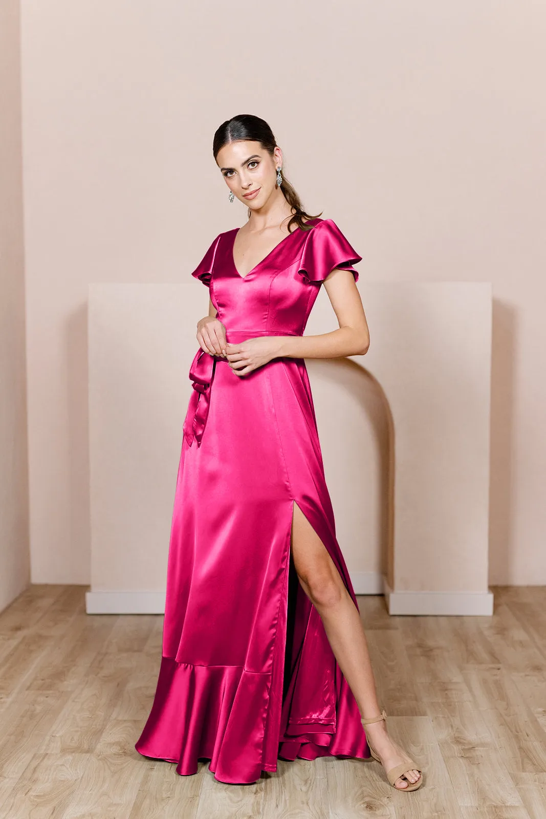 Thalia Satin Dress | Made To Order