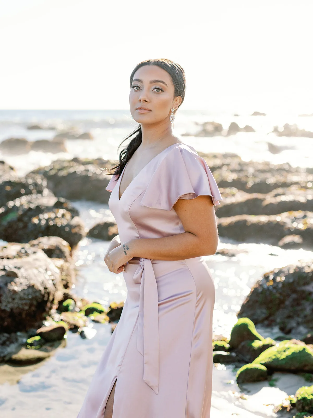 Thalia Satin Dress | Made To Order