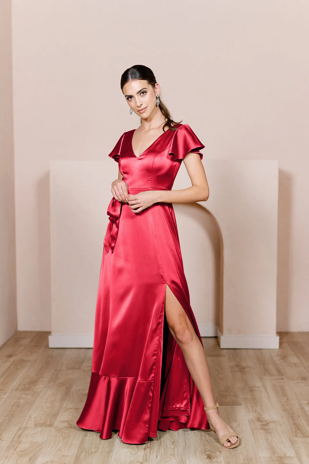 Thalia Satin Dress | Made To Order
