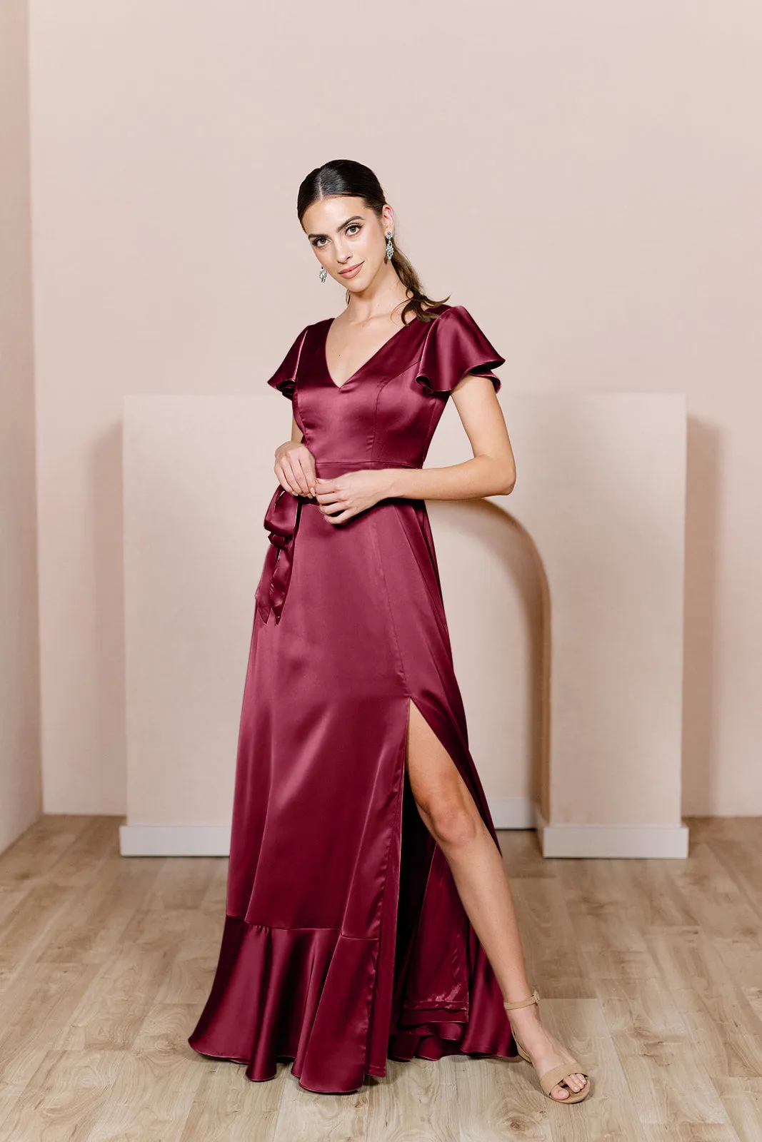Thalia Satin Dress | Made To Order