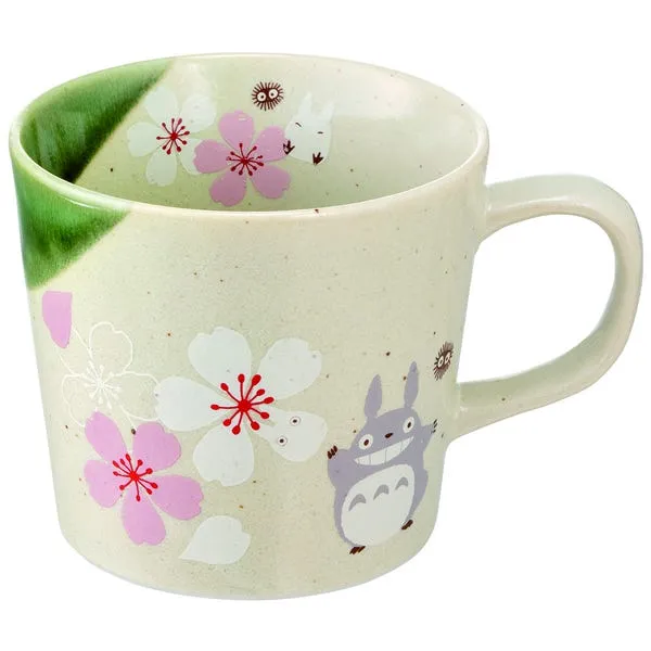 Totoro Traditional Japanese Dish Series - Mug (Sakura/Cherry Blossom) - My Neighbor Totoro