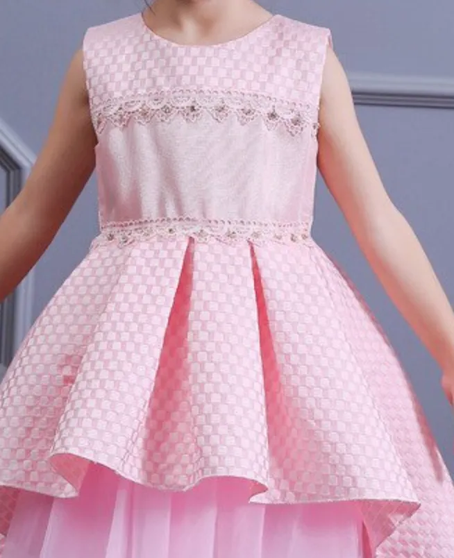 Tulle Layered Flower Girl Party Dress